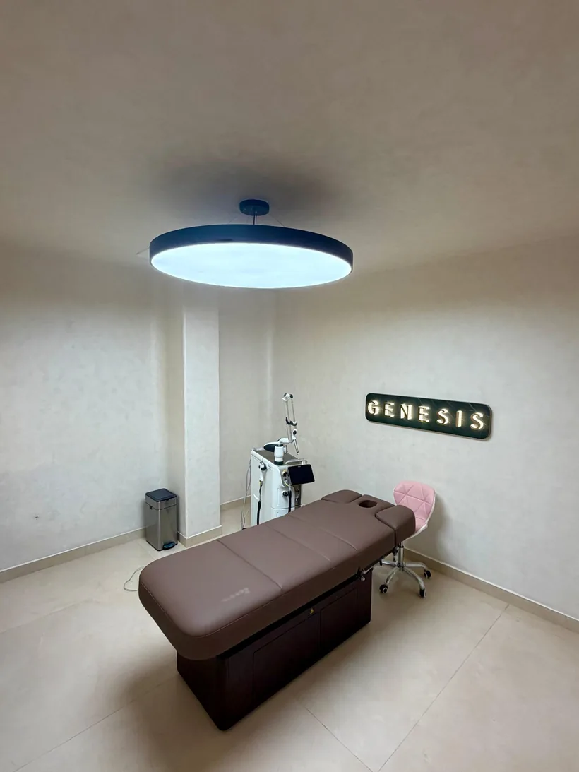Treatment room at Genesis Dermatology Luxe, RS Puram, Coimbatore